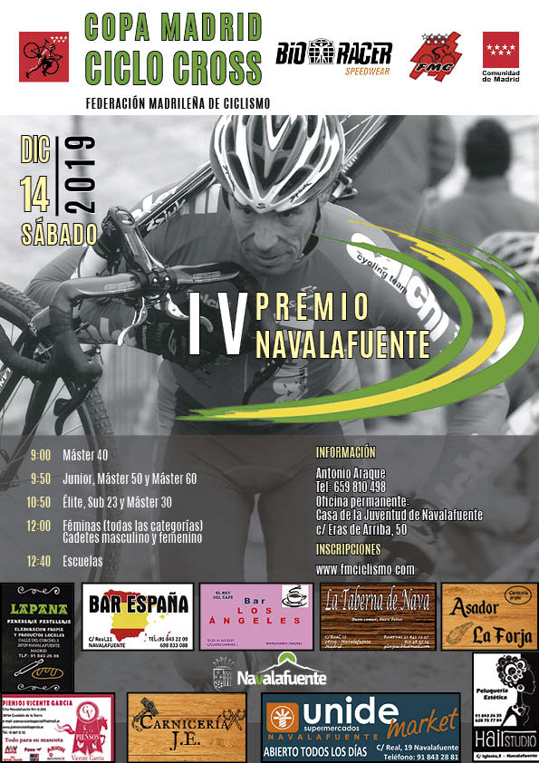IV Premio Navalafuente 2019. Copa de Madrid de ciclocross