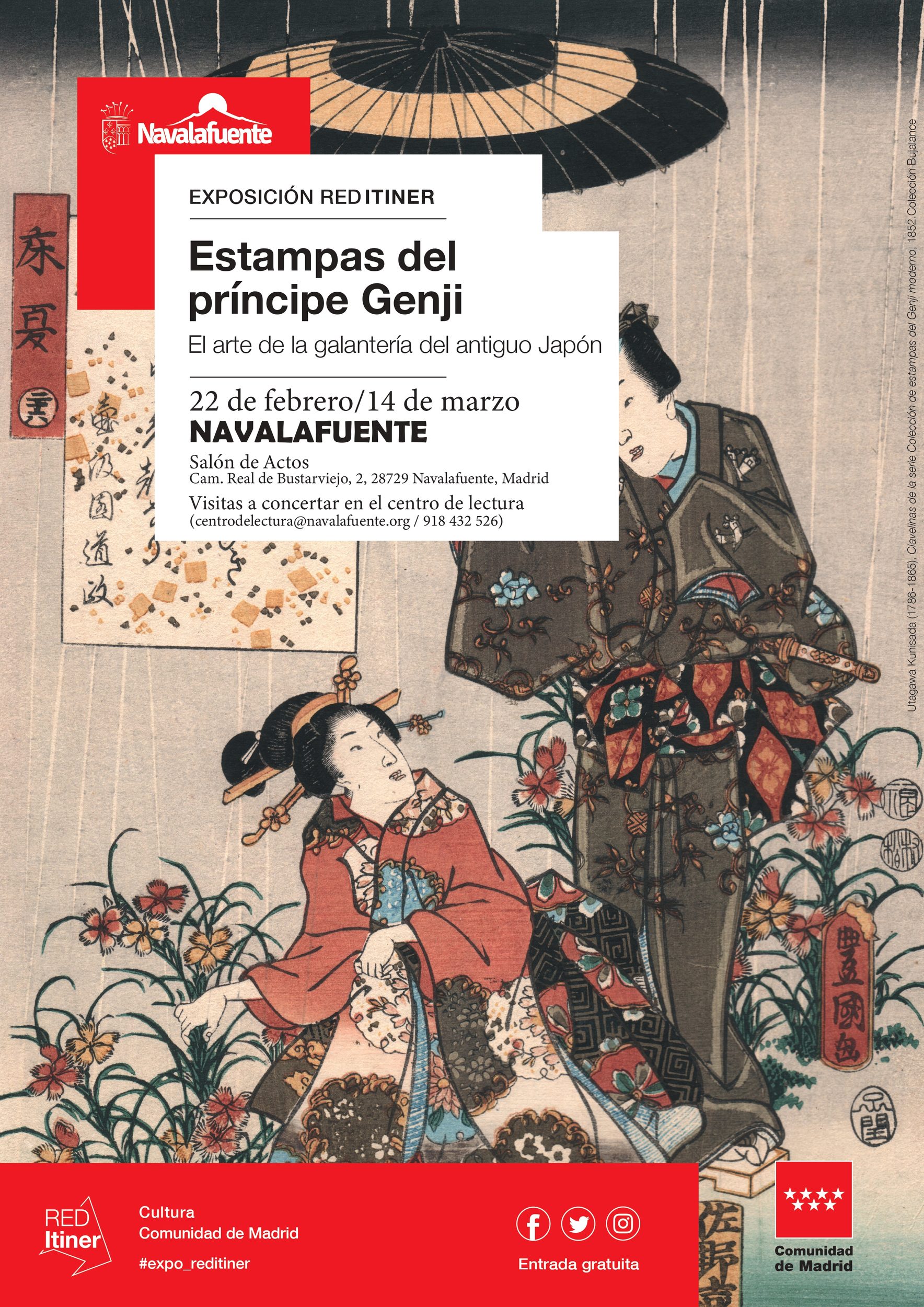 Exposición «Estampas del príncipe Genji. El arte de la galantería del antiguo Japón»