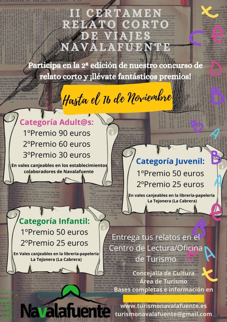 II CERTAMEN RELATO CORTO VIAJES NAVALAFUENTE