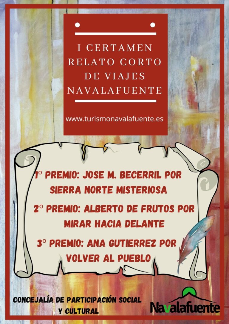 Pincha y lee los relatos ganadores del I Certamen de Relato Corto de Viajes de Navalafuente